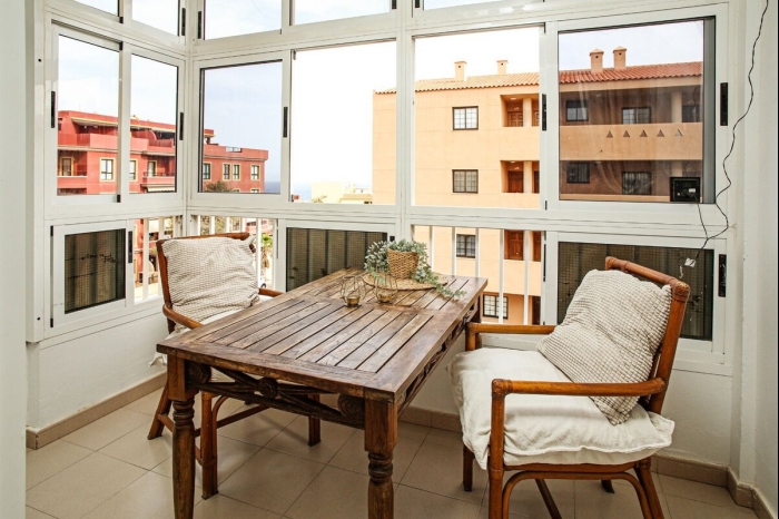 Appartement confortable près de la mer avec parking privé à El Médano